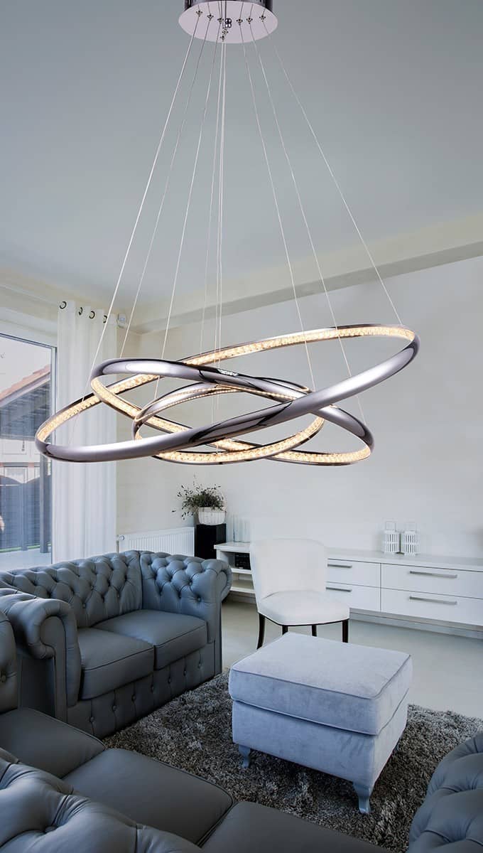 Lampa wisząca RING BRIGHTON 3 chrom AZ1609 - Azzardo