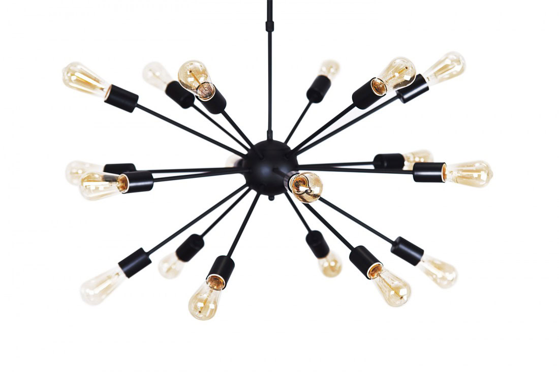 Lampa wisząca nowoczesna loftowa ORBIT czarna AZ1657 - Azzardo