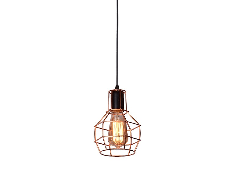 Lampa loft wisząca CARRON 1 miedziana AZ1659 - Azzardo