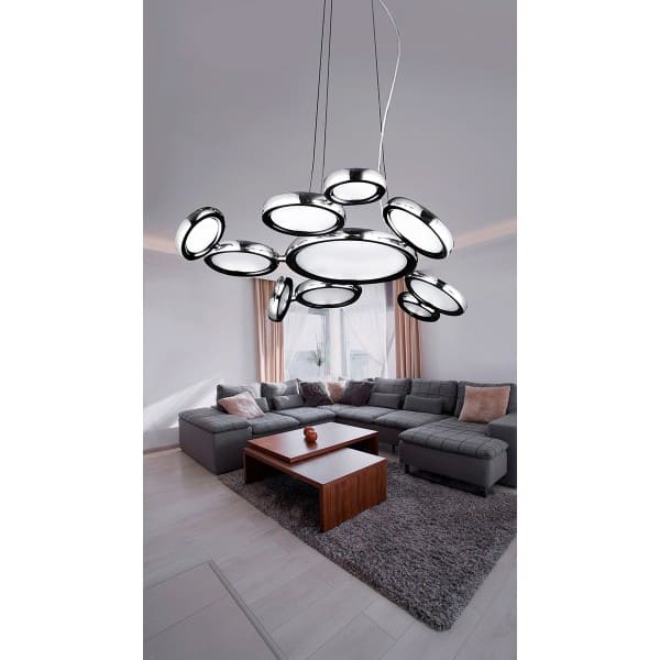 Lampa designerska wisząca SATELLITE chrom AZ1786 - Azzardo - obrazek 3