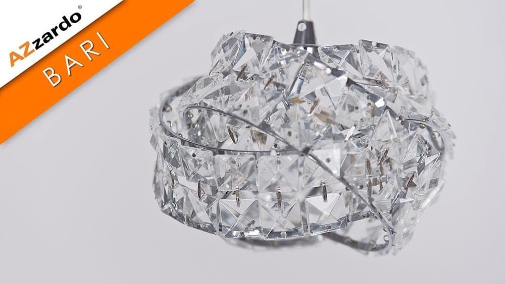 Lampa stołowa kryształowa BARI chrom AZ2106 - Azzardo - obrazek 4