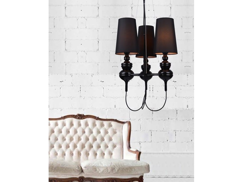 Lampa wisząca BAROCO 3 czarna AZ2163 - Azzardo