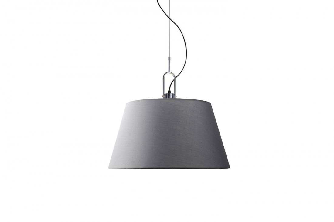 Lampa wisząca abażur ALICANTE szara AZ2294 - Azzardo