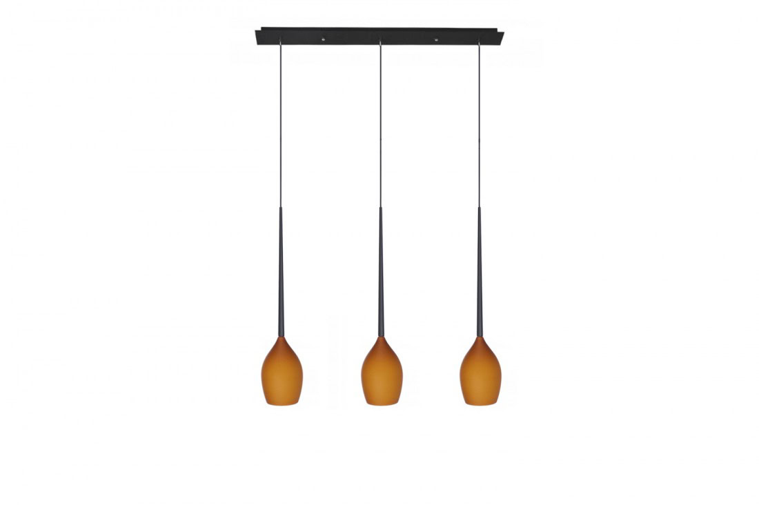 Lampa nad stół wisząca nowoczesna IZZA 3 bursztynowa AZ2322 - Azzardo - obrazek 2