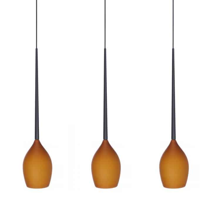 Lampa nad stół wisząca nowoczesna IZZA 3 bursztynowa AZ2322 - Azzardo - obrazek 4