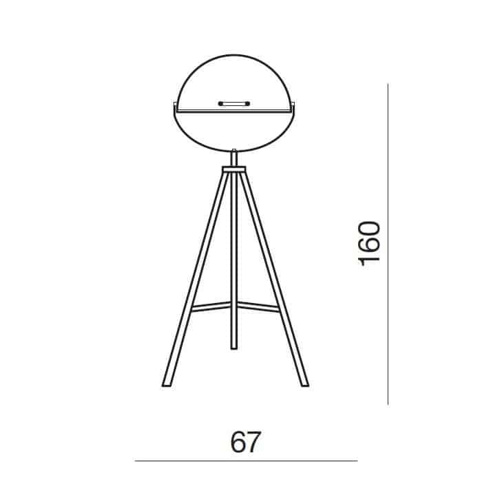 Lampa podłogowa TOMA FLOOR biała AZ2378 - Azzardo - obrazek 3