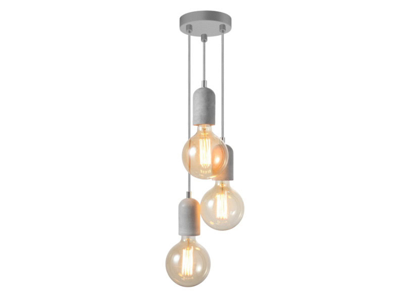Lampa nad stół wisząca gipsowa VOLTA 3 szara AZ2385 - Azzardo