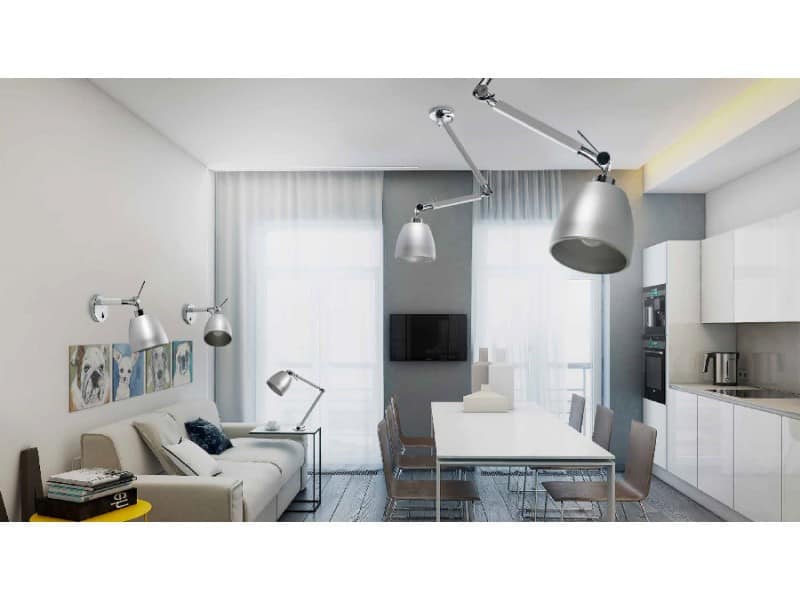 Kinkiet loft ZYTA XS srebrny AZ2490 - Azzardo - obrazek 5