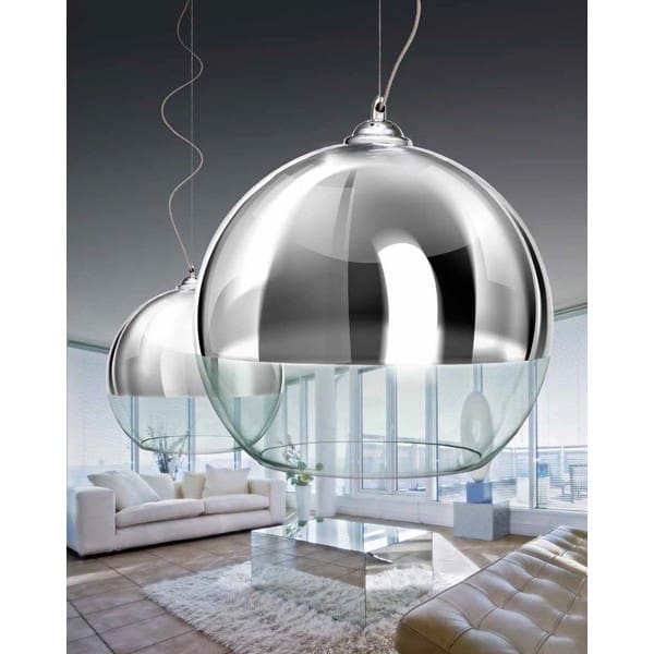 Lampa wisząca cztery szklane kule SILVER BALL 4 chrom AZ2531 - Azzardo - obrazek 5