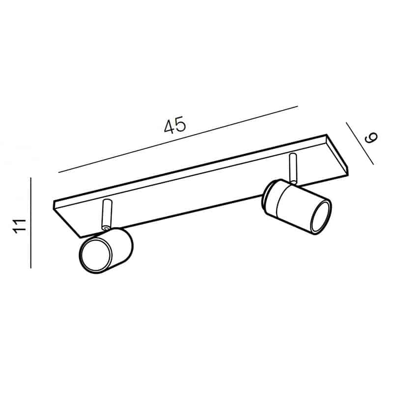 Lampa sufitowa łazienkowa IP44 NOEMIE 2 chrom AZ2555 - Azzardo - obrazek 3