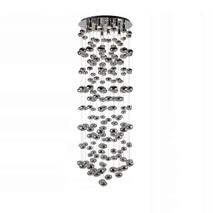 Lampa designerska wisząca LUVIA chrom AZ2574 - Azzardo