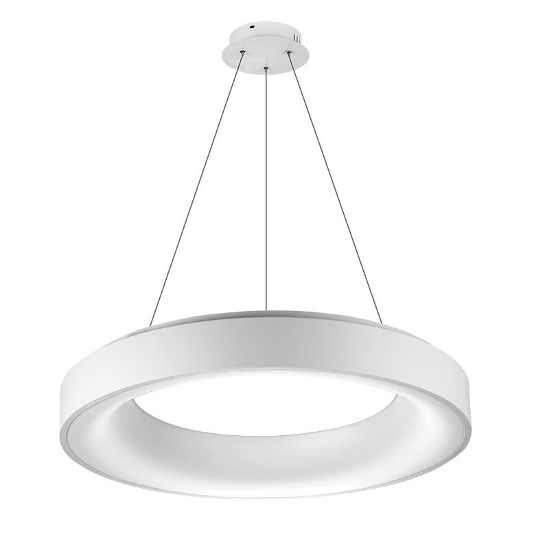 Lampa wisząca do salonu na pilota RING SOVANA 55 CCT biała AZ2727 - Azzardo