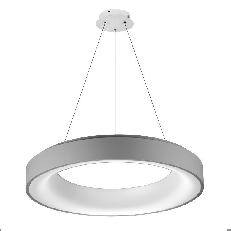 Lampa wisząca do salonu na pilota RING SOVANA 55 CCT szara AZ2729 - Azzardo