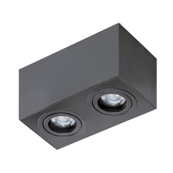 Oprawa sufitowa BRANT 2 SQ czarna AZ2827 - Azzardo
