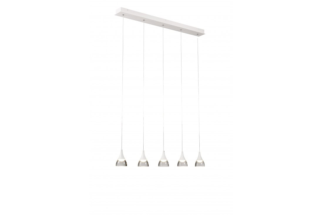 Lampa wisząca nowoczesna DALMATIA 5 biała AZ2848 - Azzardo