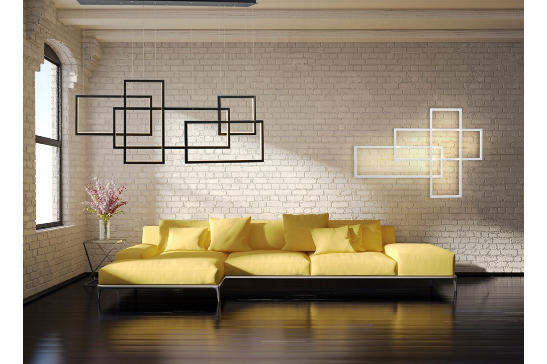 Lampa wisząca do salonu RING QUADRATUS biała AZ2851 - Azzardo - obrazek 2