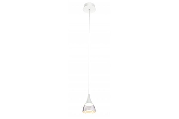 Lampa wisząca smukła z szklanym kloszem DALMATIA 1 biała AZ2909 - Azzardo