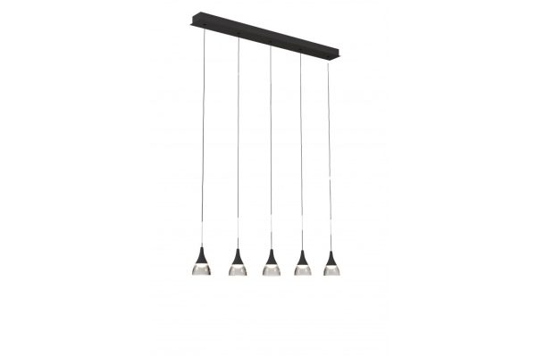 Lampa wisząca nowoczesna DALMATIA 5 czarna AZ2910 - Azzardo