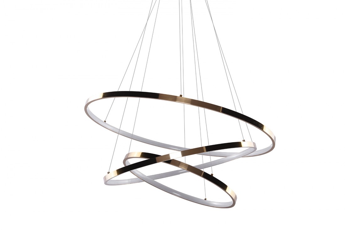 Lampa wisząca RING WHEEL 3 złota AZ2918 - Azzardo - obrazek 3