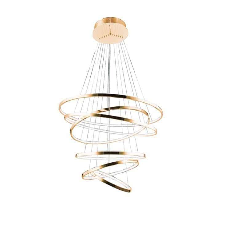 Lampa wisząca RING WHEEL 6 złota AZ2921 - Azzardo - obrazek 2