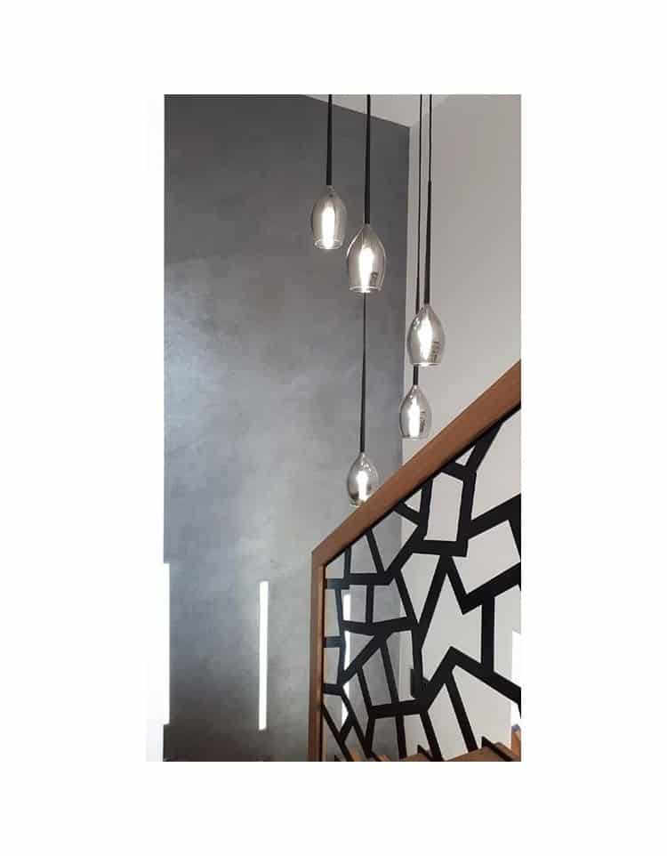 Lampa wisząca nowoczesna IZZA 5 dymiony AZ2939 - Azzardo - obrazek 2