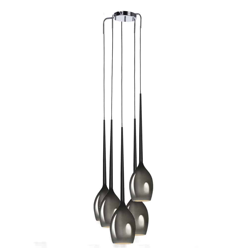 Lampa wisząca nowoczesna IZZA 5 dymiony AZ2939 - Azzardo - obrazek 3