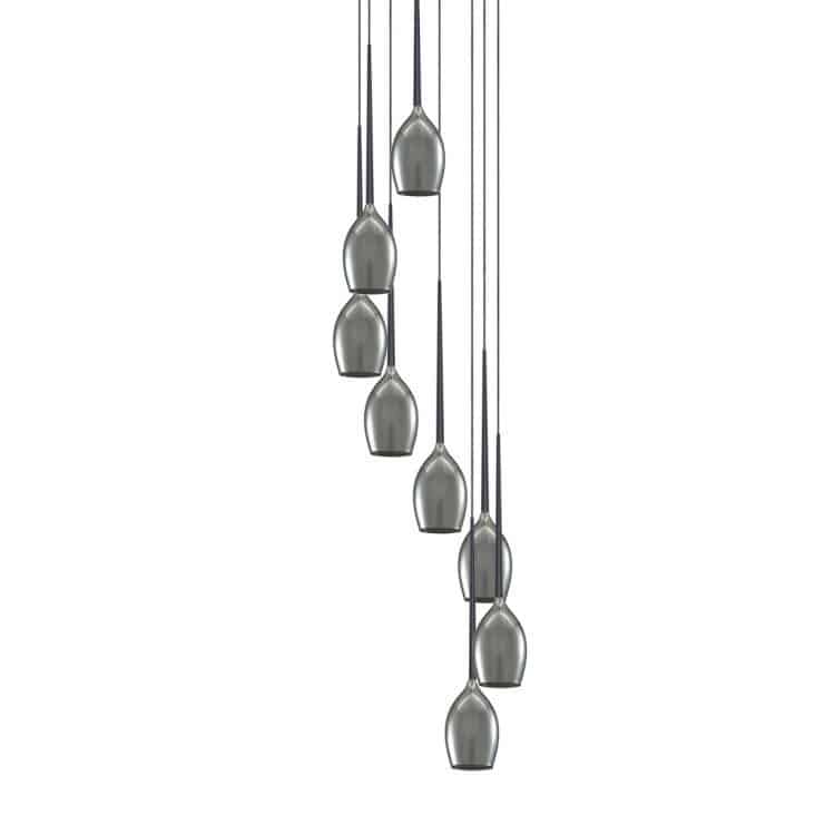 Lampa wisząca nowoczesna IZZA 8 dymiony AZ2940 - Azzardo