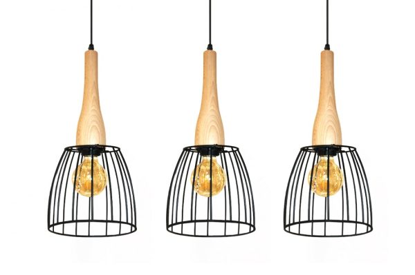 Lampa nad stół wisząca nowoczesna TERATA 3 czarna AZ2949 - Azzardo