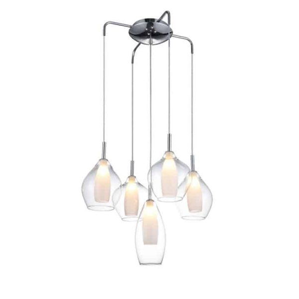Lampa wisząca nowoczesna Amber Milano chrom AZ3076 - AZzardo