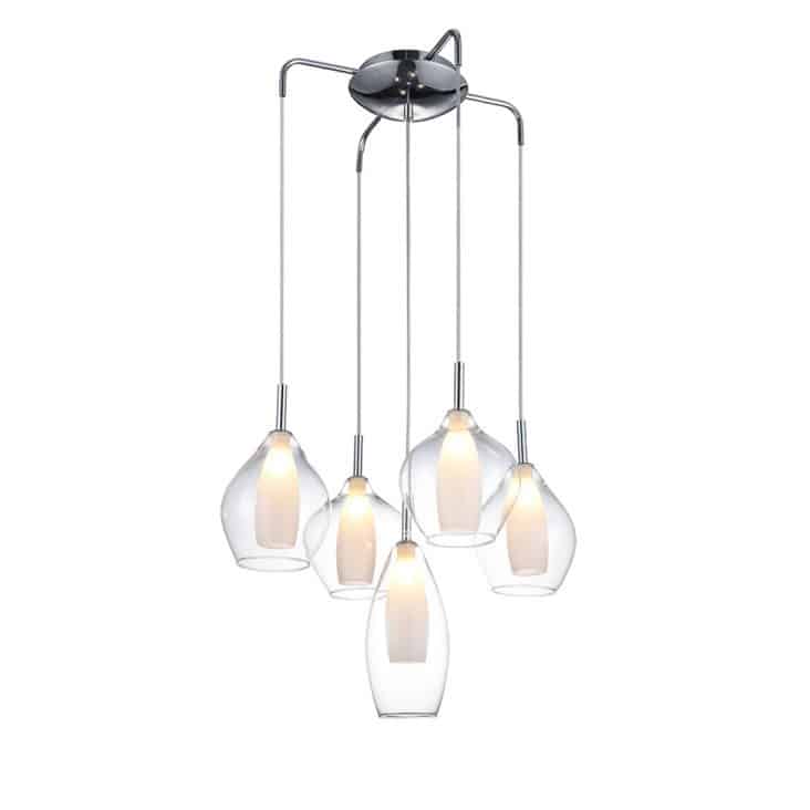 Lampa wisząca nowoczesna Amber Milano chrom AZ3076 - AZzardo