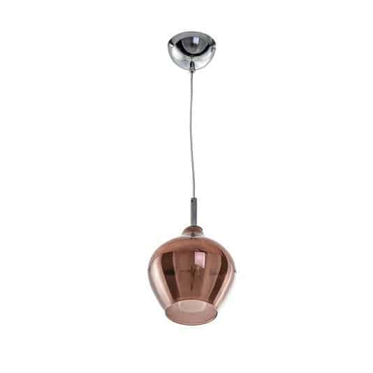 Lampa wisząca nowoczesna Amber Milano 1 miedziana AZ3077- AZzardo