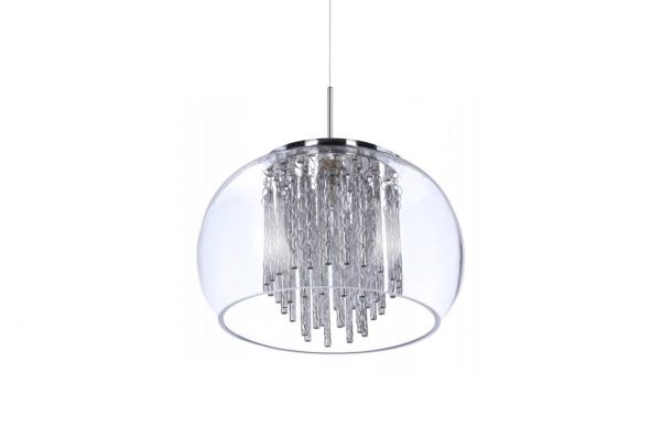 Lampa designerska wisząca Rego 1 chrom AZ3081 - Azzardo