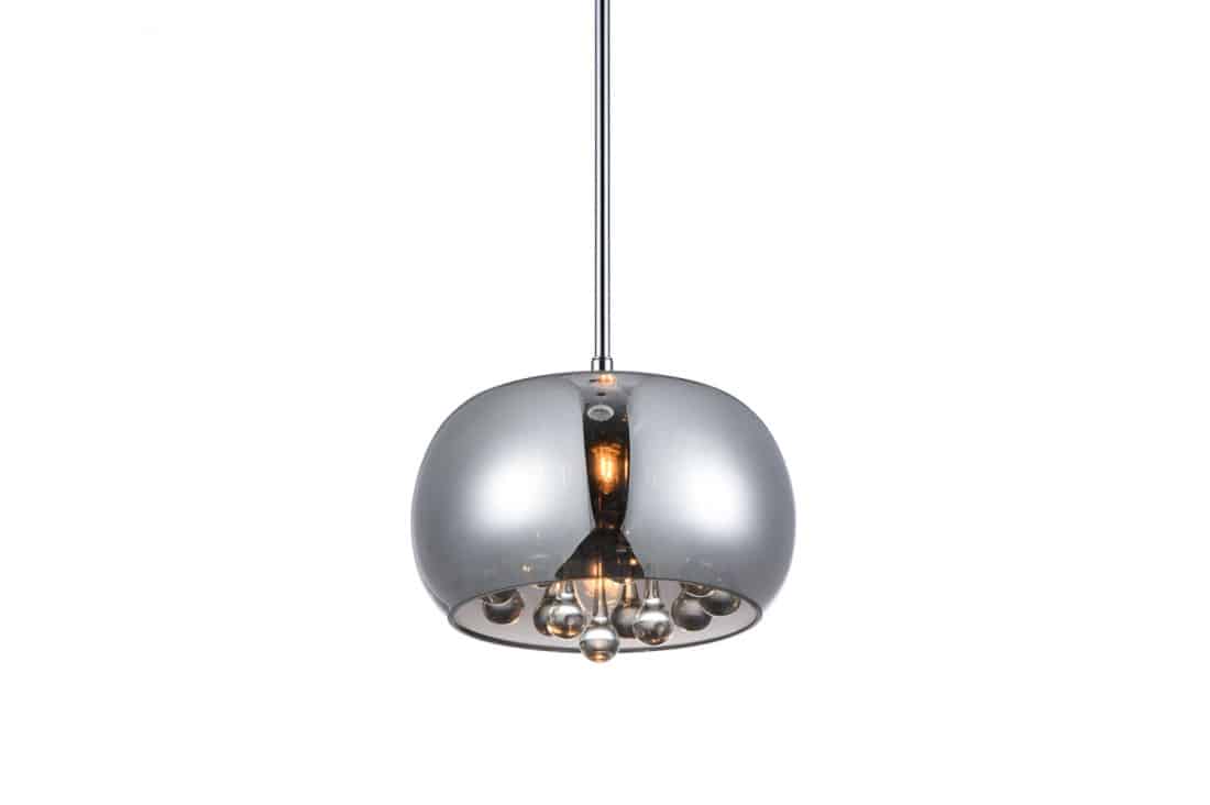 Lampa designerska wisząca Burn 1 chrom AZ3082- AZzardo