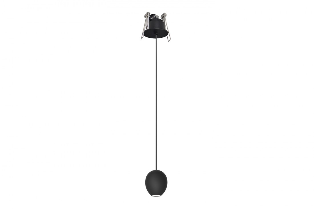 Lampa do wbudowania Ovum 1 czarna AZ3096 - Azzardo