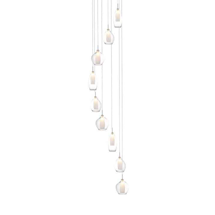 Lampa wisząca nowoczesna Amber Milano 9 chrom AZ3102- AZzardo - obrazek 2
