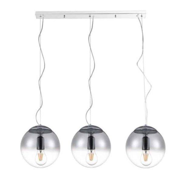 Lampa nad stół designerska wisząca Iris 3 chrom AZ3103 - Azzardo