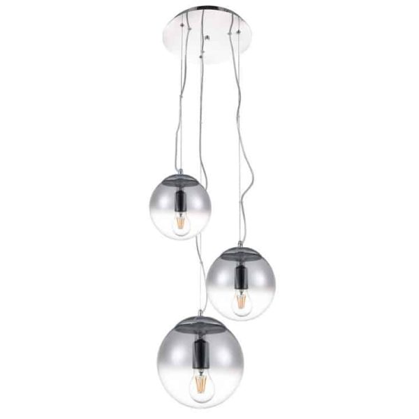 Lampa nad stół designerska wisząca Iris 3 chrom AZ3104 - Azzardo