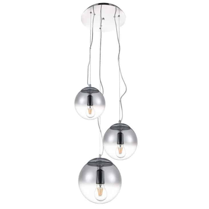 Lampa nad stół designerska wisząca Iris 3 chrom AZ3104 - Azzardo