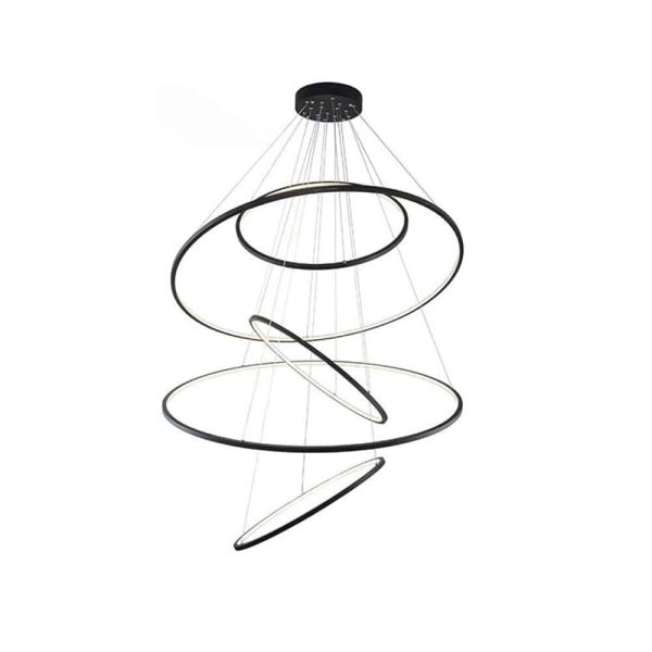 Lampa wisząca RING Wheel XXL DIMM czarna AZ3137 - Azzardo