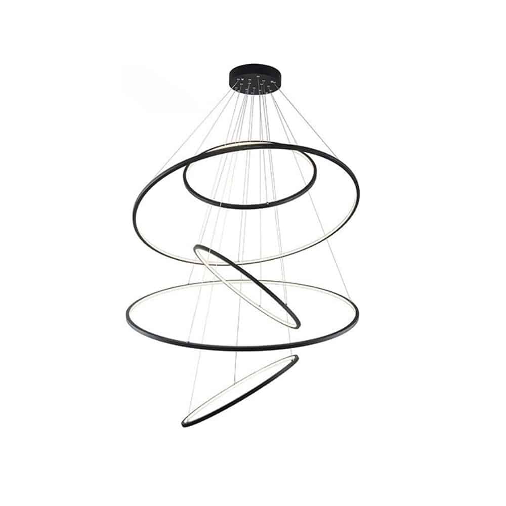 Lampa wisząca RING Wheel XXL DIMM czarna AZ3137 - Azzardo
