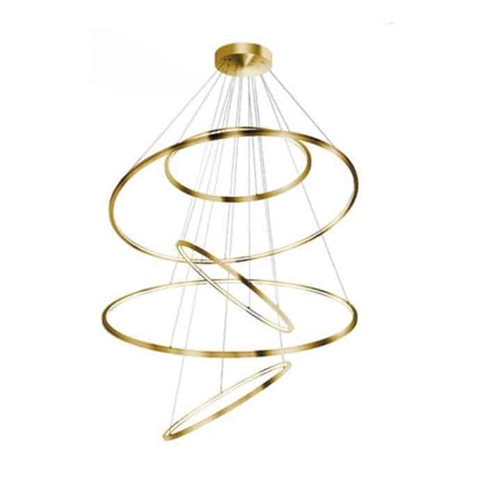 Lampa wisząca RING Wheel XXL DIMM złota AZ3138 - AZzardo