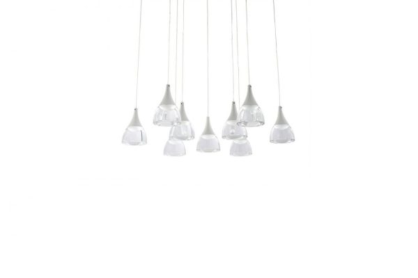 Lampa wisząca nowoczesna Dalmatia 9 DIMM biała AZ3144 - Azzardo