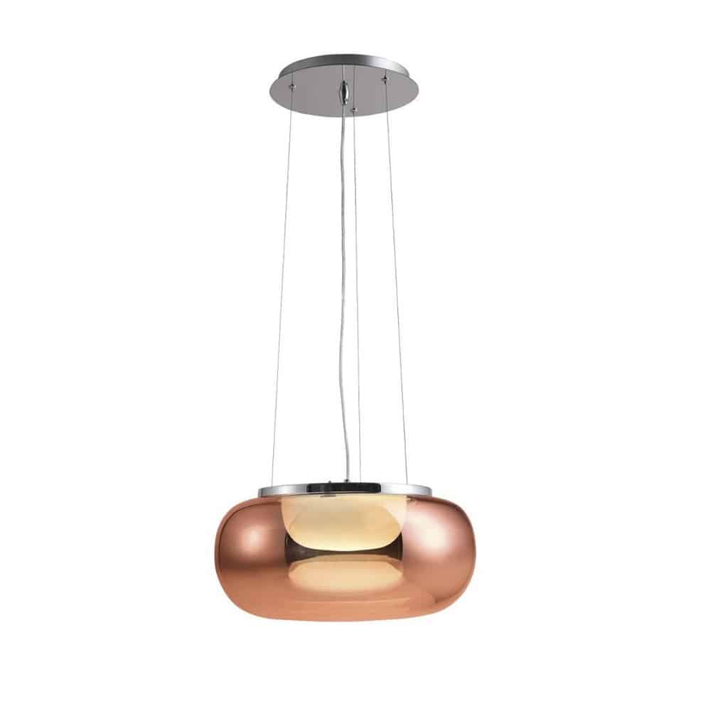 Lampa designerska wisząca Galactic miedziana AZ3161 - AZzardo