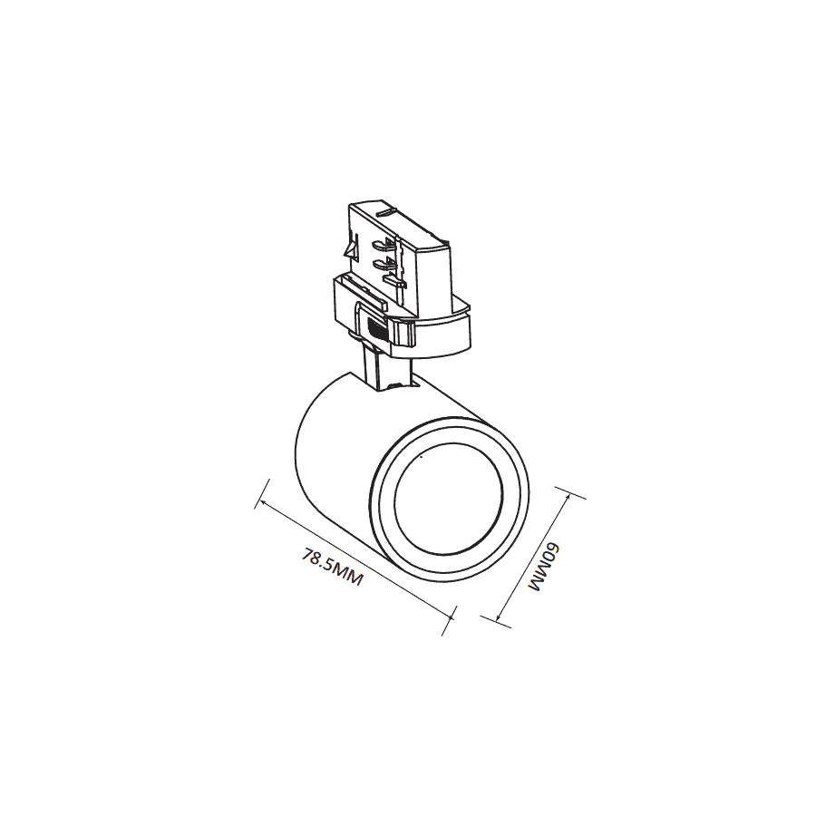 Oprawa szynowa Exo track czarna AZ3199 - Azzardo - obrazek 3