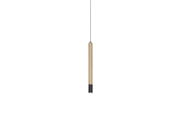 Lampa wisząca drewniana Izolda 1 brązowa AZ3339 - AZzardo