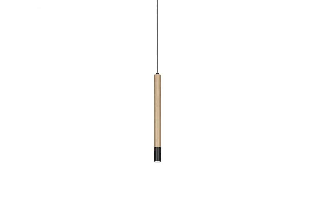 Lampa wisząca drewniana Izolda 1 brązowa AZ3339 - AZzardo