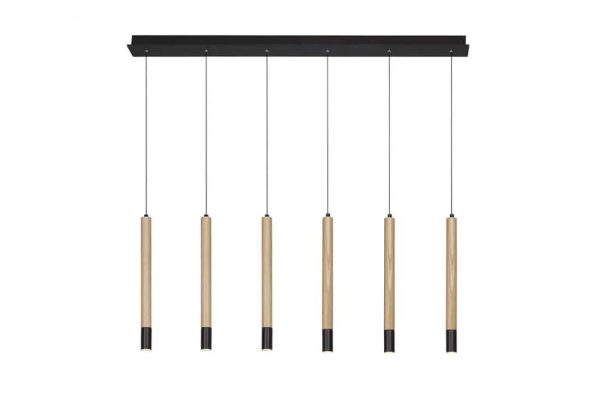 Lampa wisząca nowoczesna Izolda 6 brązowa AZ3340 - AZzardo