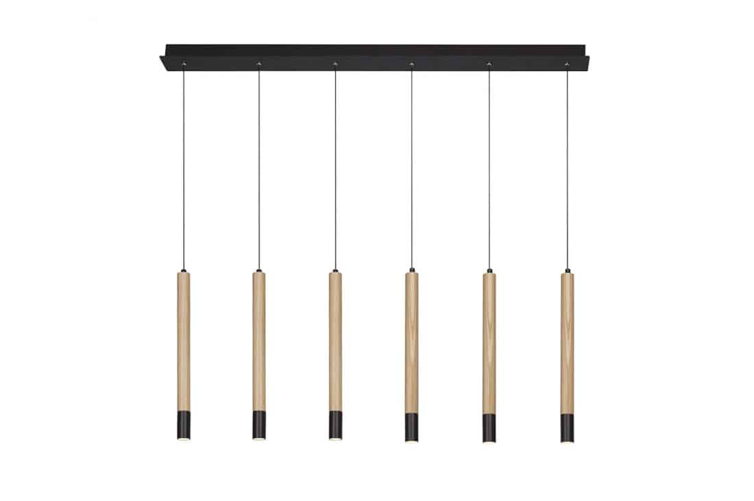 Lampa wisząca nowoczesna Izolda 6 brązowa AZ3340 - AZzardo