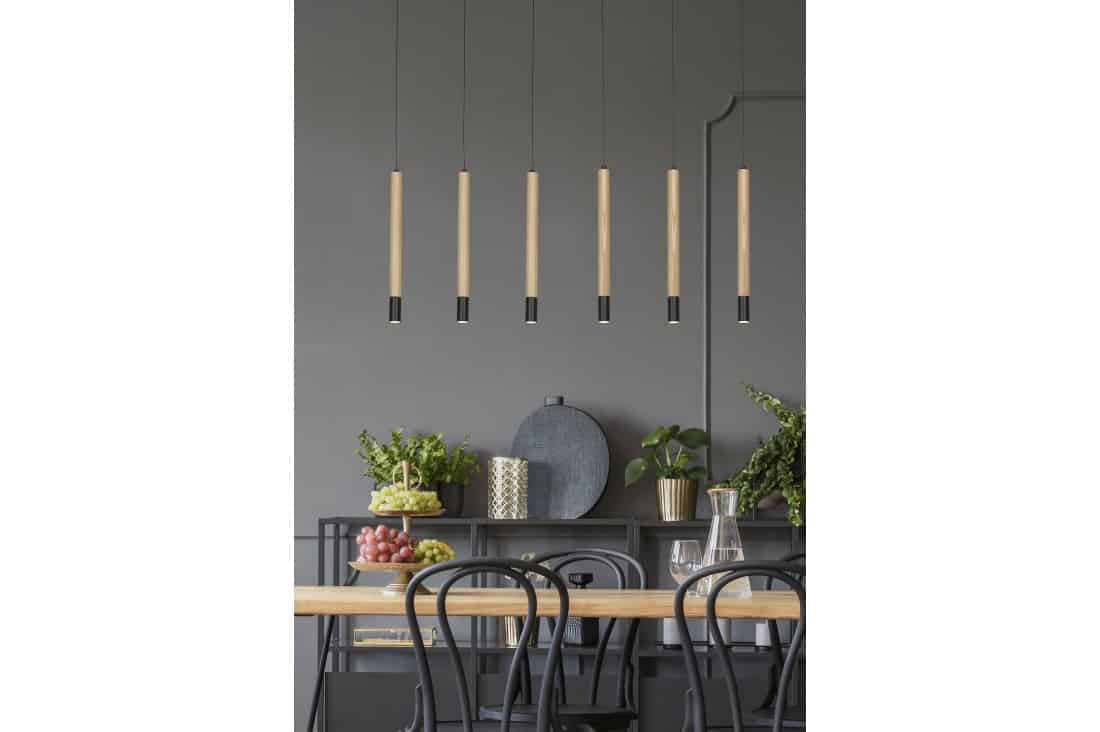 Lampa wisząca nowoczesna Izolda 6 brązowa AZ3340 - AZzardo - obrazek 2