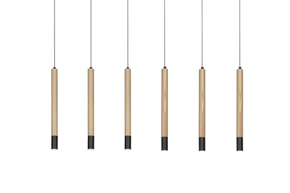 Lampa wisząca nowoczesna Izolda 6 brązowa AZ3340 - AZzardo - obrazek 3